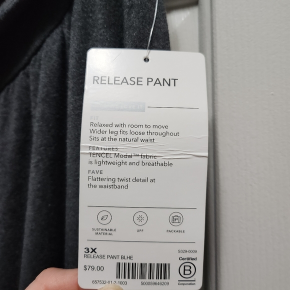 NWT Athleta Release grey PANT 3x - Picture 3 of 6